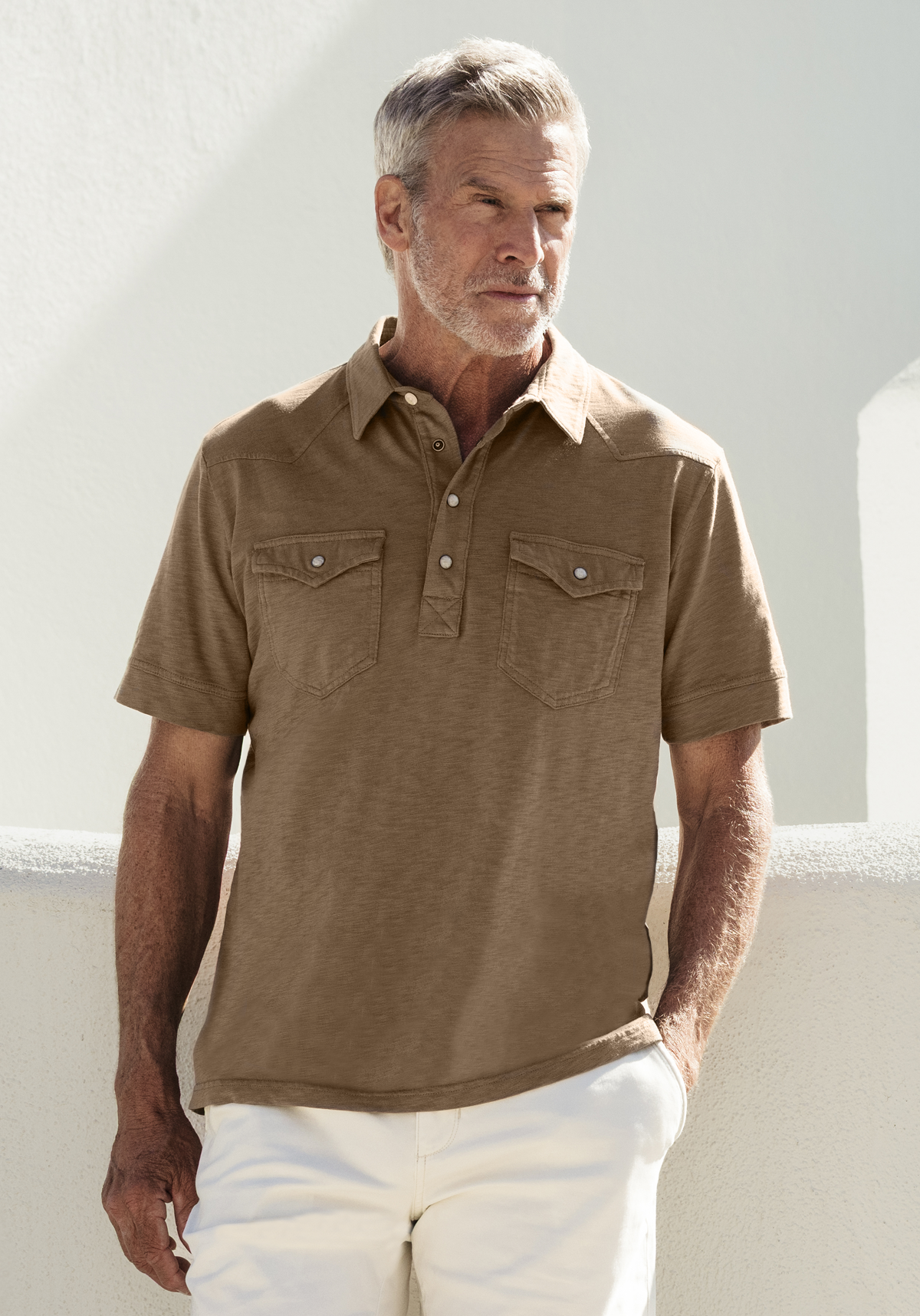 Signature Slub Western Polo