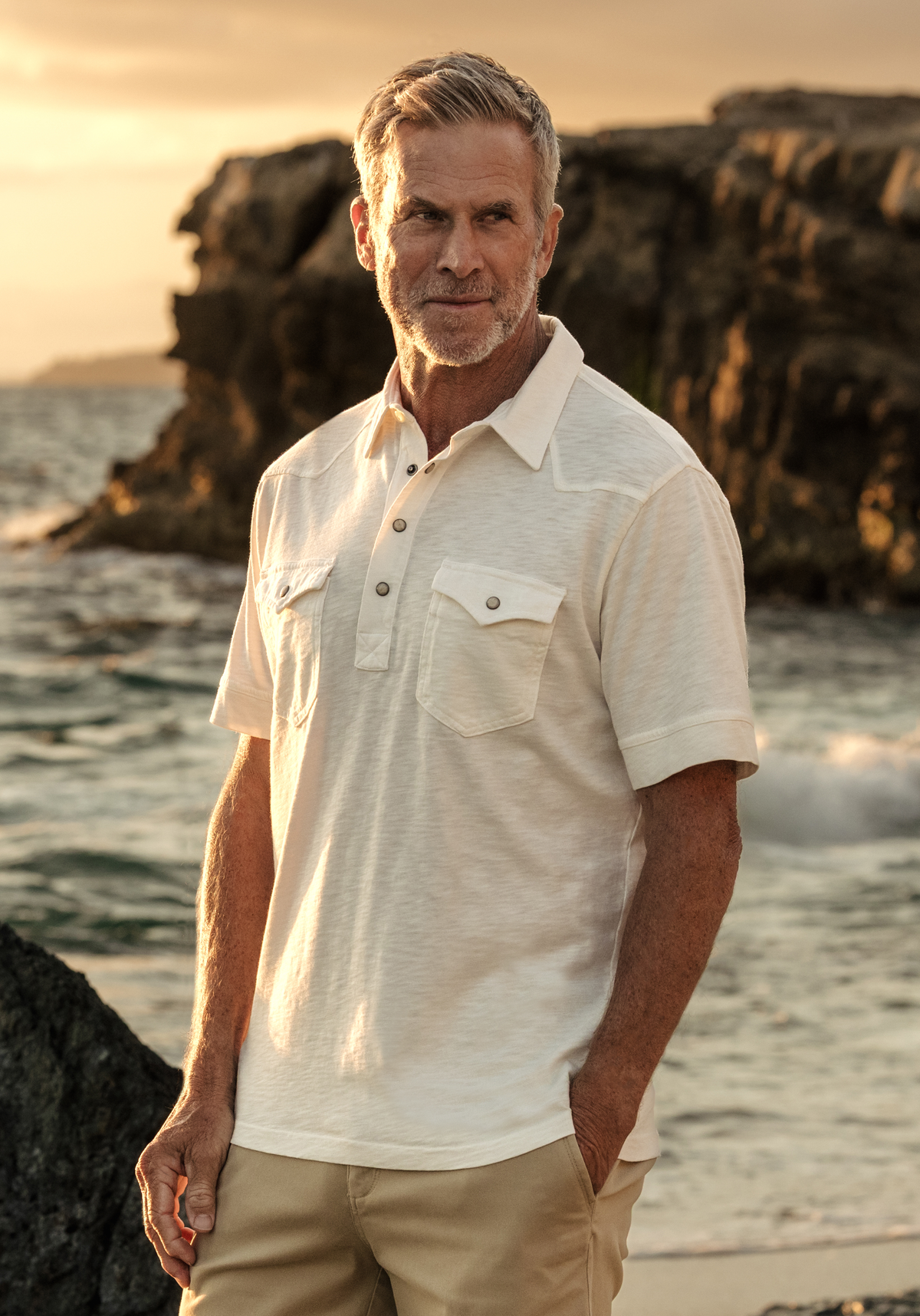 Signature Slub Western Polo