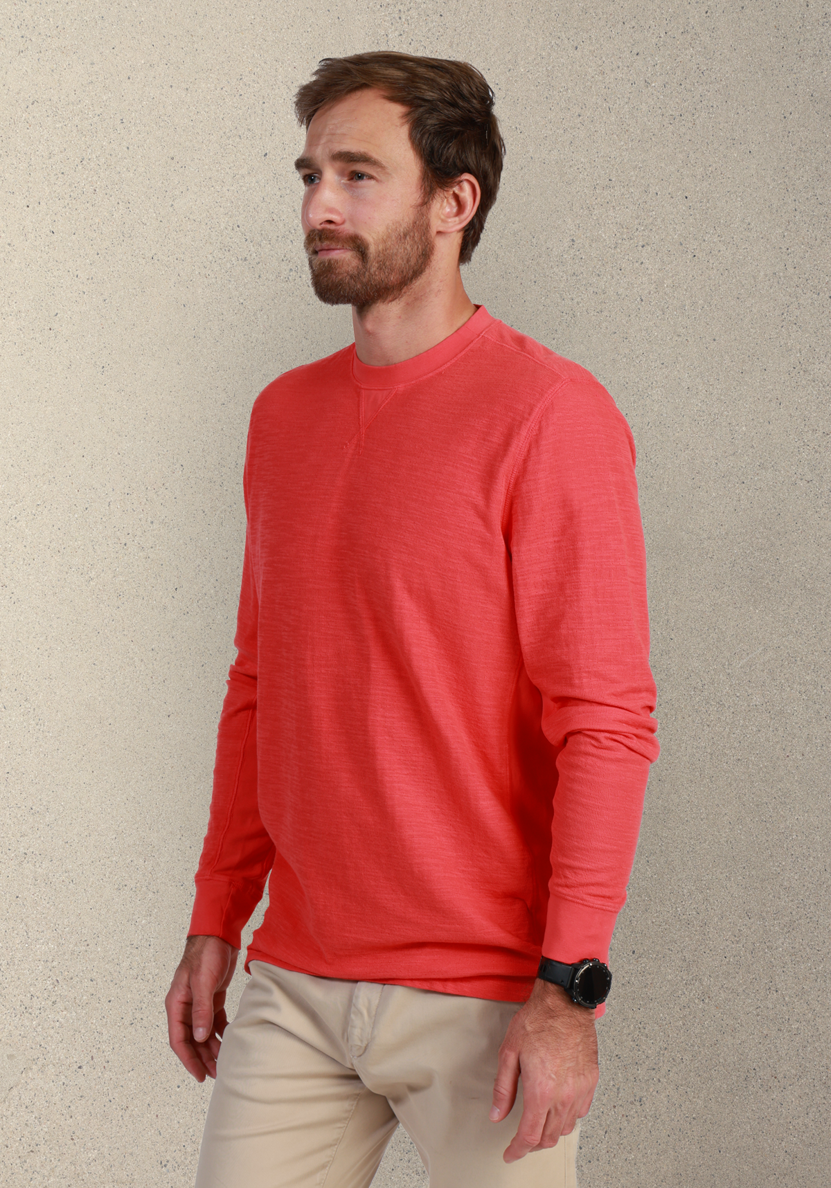 Big Sky Slub Knit L/S Crew