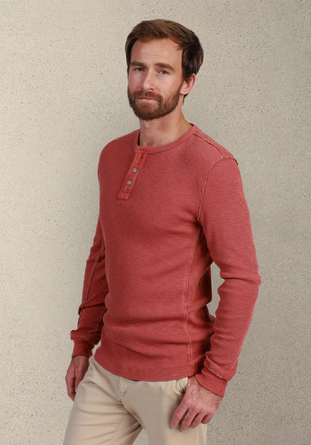 Bowery Waffle Thermal Henley