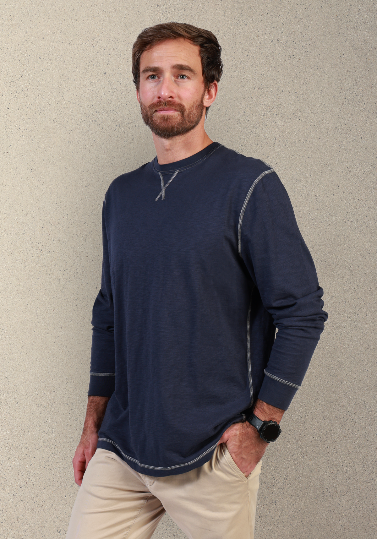 Heritage Slub L/S Crew